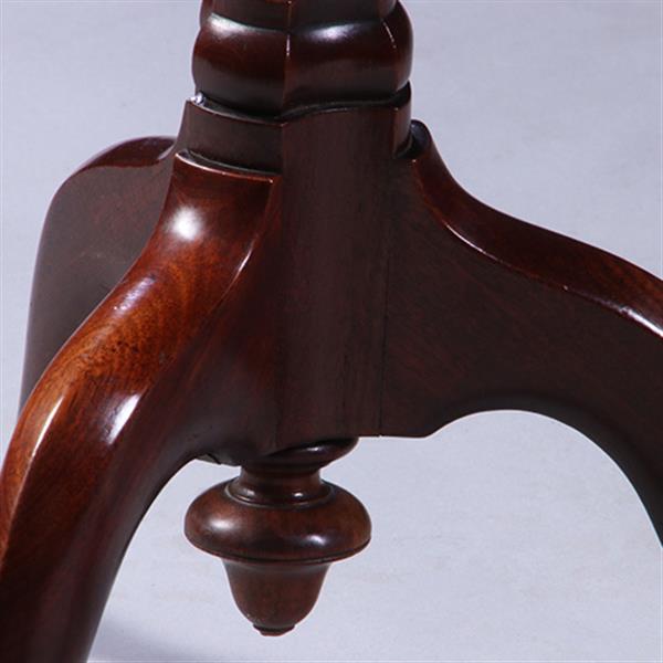 Grote foto hollandse lampetafel gueridon ca 1880 met geschulpt blad in mahonie no.222125 antiek en kunst stoelen en banken