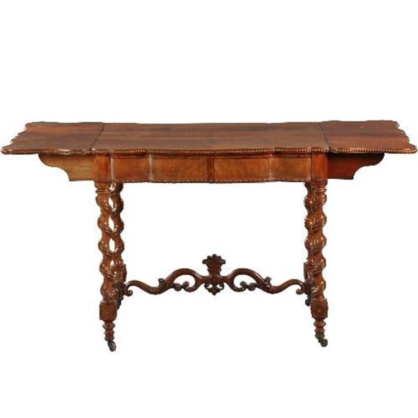 Grote foto antieke bijzettafels wijntafels hollandse wandtafel gesigneerd t.j. heydanus ca. 1840 no. 46163 antiek en kunst stoelen en banken