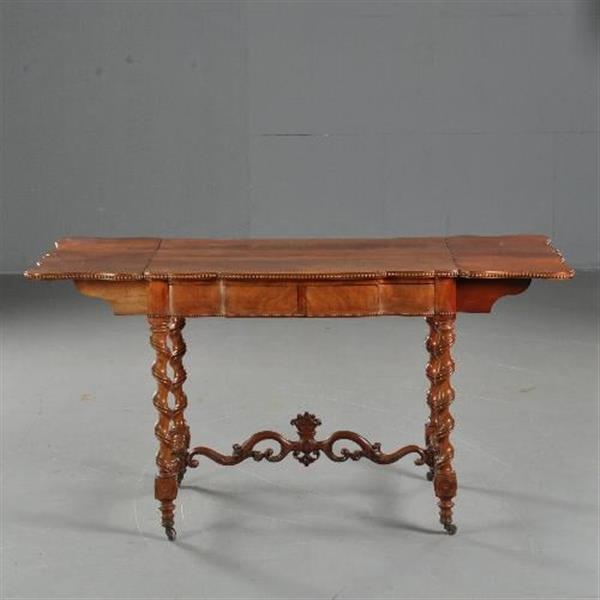 Grote foto antieke bijzettafels wijntafels hollandse wandtafel gesigneerd t.j. heydanus ca. 1840 no. 46163 antiek en kunst stoelen en banken