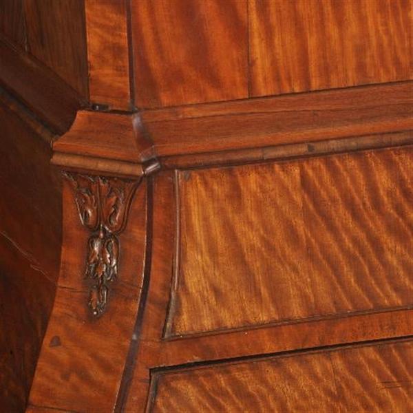 Grote foto antieke kast satijnhouten hollands kabinet ca. 1775 no.511854 antiek en kunst stoelen en banken