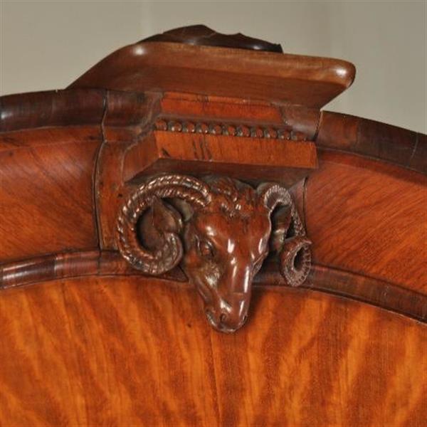 Grote foto antieke kast satijnhouten hollands kabinet ca. 1775 no.511854 antiek en kunst stoelen en banken