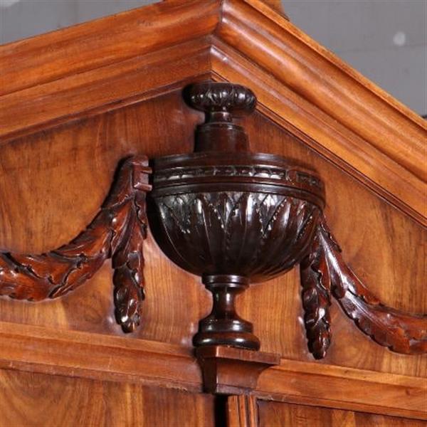 Grote foto antieke kast hollands louis seize kabinet ca. 1780 in blond mahonie met 13 laden no.570332 antiek en kunst stoelen en banken