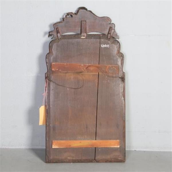 Grote foto antieke spiegels kleine soester spiegel in notenhout met bijpassend kroontje ca. 1800 no.520605 antiek en kunst spiegels