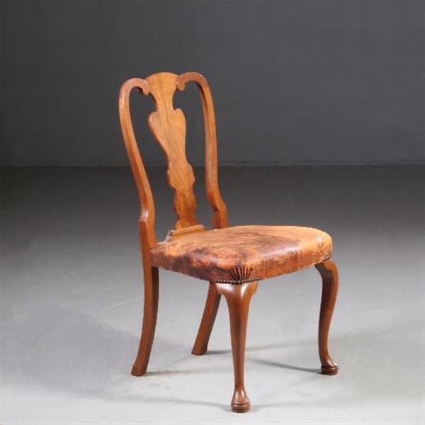 Grote foto antieke stoelen stel van 8 eetkamerstoelen 2 met armleuningen ca. 1920 prijs incl bekleding naar antiek en kunst stoelen en banken