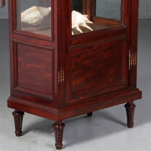 Grote foto antieke kast hollandse mahonie empire stijl vitrine ca. 1880 met brons beslag no.662716 antiek en kunst stoelen en banken