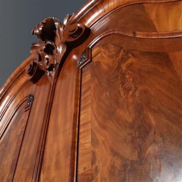Grote foto antieke kast reusachtig hollands louis seize kabinet ca.1770 in blond bloemmahonie no.670421 antiek en kunst stoelen en banken