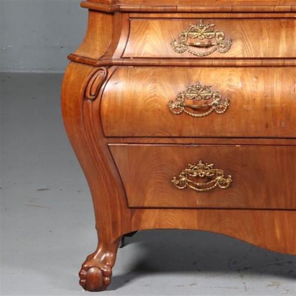 Grote foto antieke kast reusachtig hollands louis seize kabinet ca.1770 in blond bloemmahonie no.670421 antiek en kunst stoelen en banken