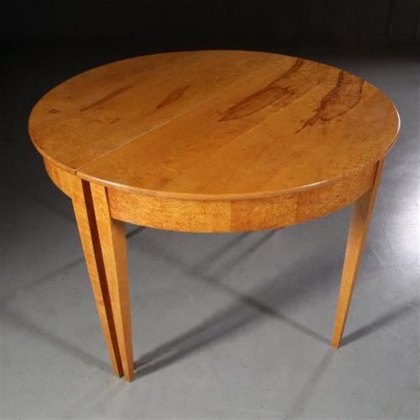 Grote foto antieke tafels stel blonde esdoornhouten demi lune tafels ca. 1890 no.681435 antiek en kunst stoelen en banken
