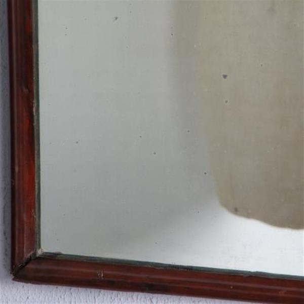 Grote foto antieke spiegel notenhouten 18e eeuwse soester spiegel met afneembare kroon no.520606 hoogte 0 85 antiek en kunst spiegels