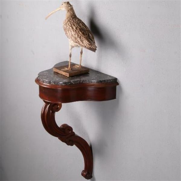 Grote foto antiek wandconsole wandtafel in mahonie ca. 1850 met marmer no.470444 antiek en kunst stoelen en banken