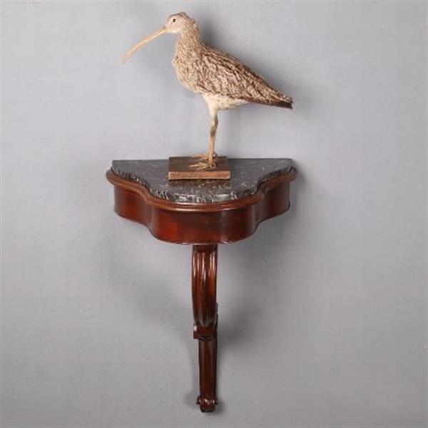 Grote foto antiek wandconsole wandtafel in mahonie ca. 1850 met marmer no.470444 antiek en kunst stoelen en banken
