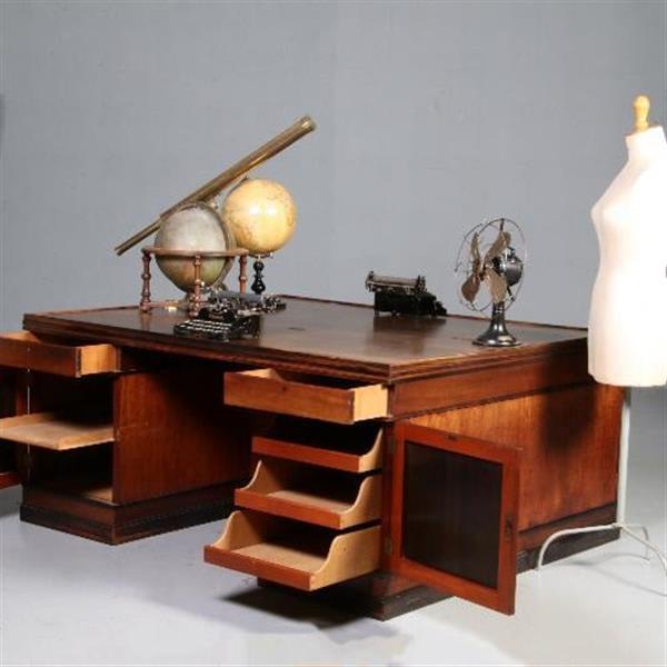 Grote foto art deco herenkamer zeer groot bureau n boekenkast pander ca. 1915 no.155074 antiek en kunst overige in antiek gebruiksvoorwerpen
