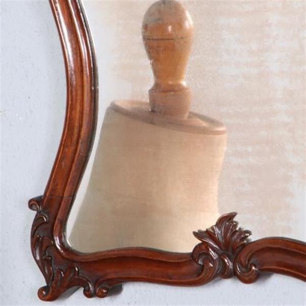 Grote foto antieke spiegel klein biedermeier spiegeltje met verweerd glas ca. 1830 no.200260 hoogte 0 43 m antiek en kunst spiegels