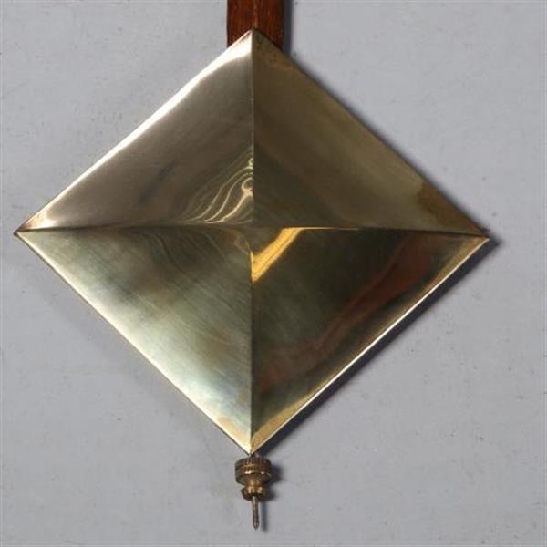 Grote foto antiek varia staand horloge art deco ca. 1910 vierkante wijzerplaat en slinger met garantie no.6 antiek en kunst overige in antiek gebruiksvoorwerpen