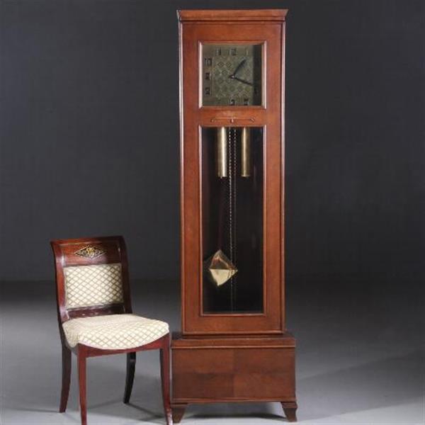 Grote foto antiek varia staand horloge art deco ca. 1910 vierkante wijzerplaat en slinger met garantie no.6 antiek en kunst overige in antiek gebruiksvoorwerpen