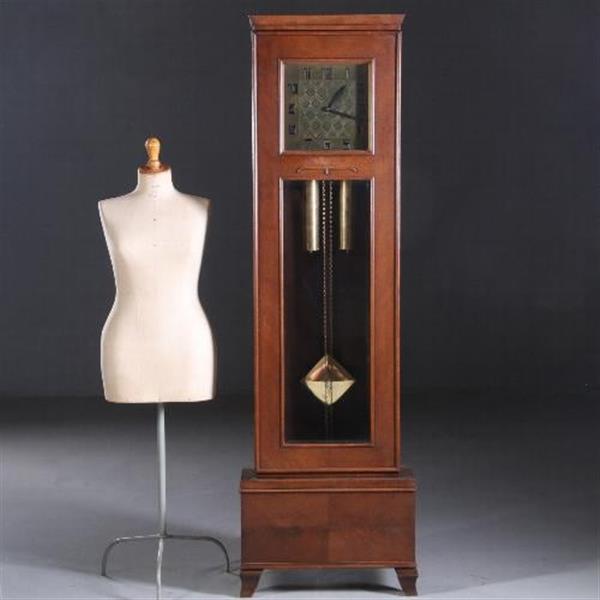 Grote foto antiek varia staand horloge art deco ca. 1910 vierkante wijzerplaat en slinger met garantie no.6 antiek en kunst overige in antiek gebruiksvoorwerpen
