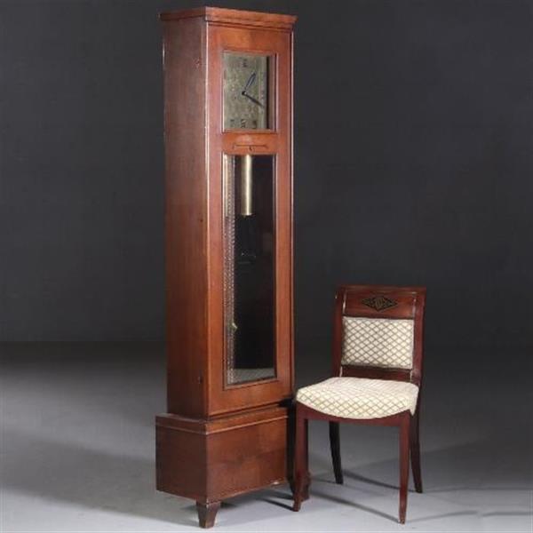 Grote foto antiek varia staand horloge art deco ca. 1910 vierkante wijzerplaat en slinger met garantie no.6 antiek en kunst overige in antiek gebruiksvoorwerpen