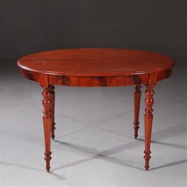 Grote foto antieke tafel franse louis philipe coulissetafel ca. 1845 ca. 12 personen no.692454 antiek en kunst stoelen en banken