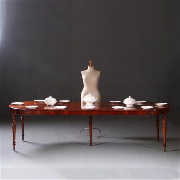 Grote foto antieke tafel franse louis philipe coulissetafel ca. 1845 ca. 12 personen no.692454 antiek en kunst stoelen en banken