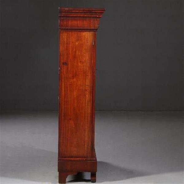 Grote foto antieke kasten kleine vroeg biedermeier tweedeurs boekenkast met uitneembare bespanning ca. 1825 antiek en kunst stoelen en banken