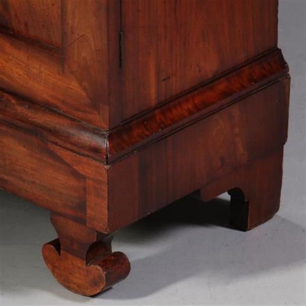 Grote foto antieke kasten kleine vroeg biedermeier tweedeurs boekenkast met uitneembare bespanning ca. 1825 antiek en kunst stoelen en banken