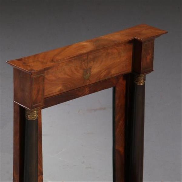 Grote foto antieke spiegels empire kapspiegel ca. 1810 met 3 kleine laden met kantelbare spiegel no.810947 antiek en kunst spiegels