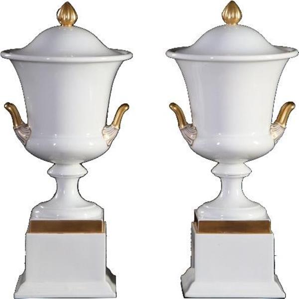 Grote foto antiek varia stel van 2 grote deksel coupes wit porselein met goud rosenthal ca 1910 no.840176 antiek en kunst overige in antiek gebruiksvoorwerpen