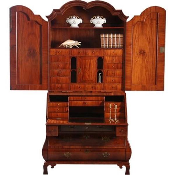 Grote foto antieke kasten haags topbureau of schrijfkabinet ca 1765 mahonie 10 geheime laadjes no.841285 antiek en kunst overige in antiek gebruiksvoorwerpen