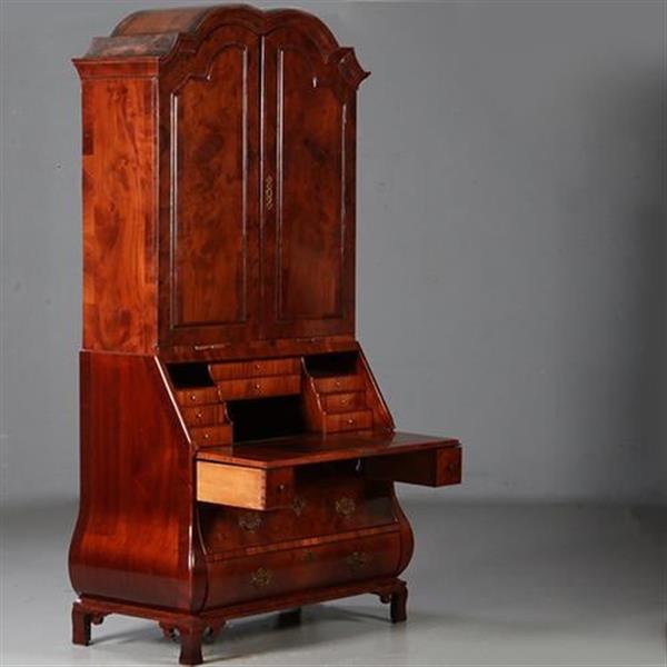 Grote foto antieke kasten haags topbureau of schrijfkabinet ca 1765 mahonie 10 geheime laadjes no.841285 antiek en kunst overige in antiek gebruiksvoorwerpen