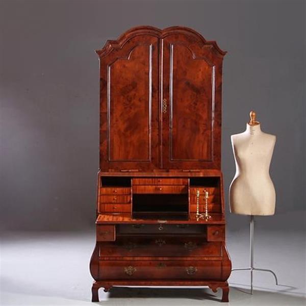Grote foto antieke kasten haags topbureau of schrijfkabinet ca 1765 mahonie 10 geheime laadjes no.841285 antiek en kunst overige in antiek gebruiksvoorwerpen