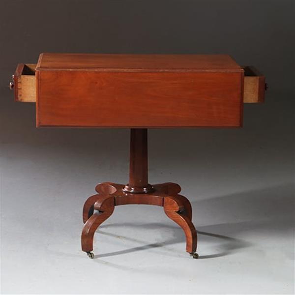 Grote foto antieke bijzettafels engelse victoriaanse pembroke table in mahonie no.871130 antiek en kunst stoelen en banken