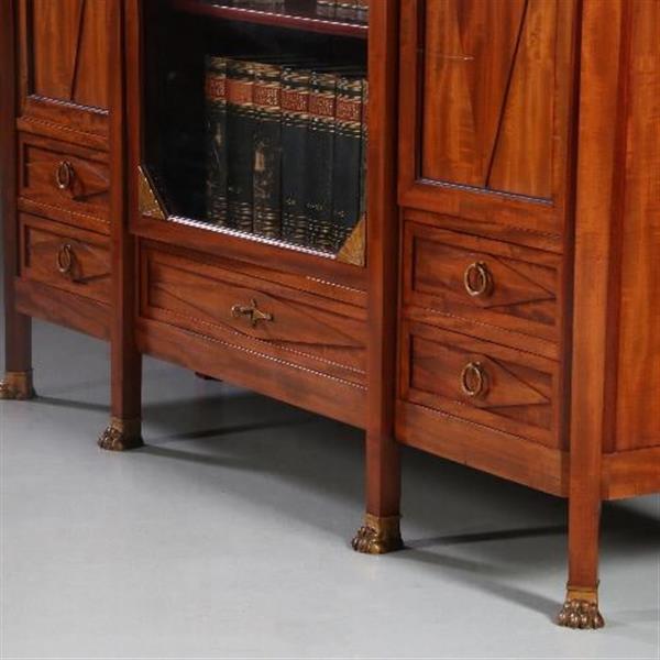 Grote foto antieke kasten jansen en zn amsterdam bibliotheekkast salonkast no.881620 antiek en kunst stoelen en banken