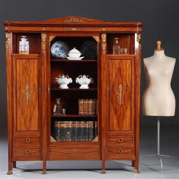 Grote foto antieke kasten jansen en zn amsterdam bibliotheekkast salonkast no.881620 antiek en kunst stoelen en banken