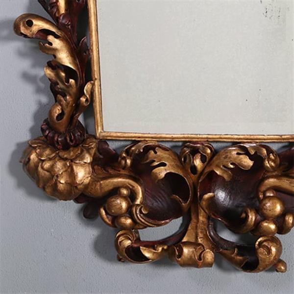 Grote foto grote formaat italiaans barok spiegel hout geneden lijst verguld en gebruineerd ca 1700 no.882440 antiek en kunst spiegels