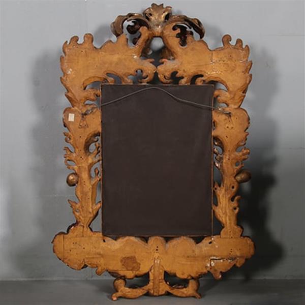Grote foto grote formaat italiaans barok spiegel hout geneden lijst verguld en gebruineerd ca 1700 no.882440 antiek en kunst spiegels