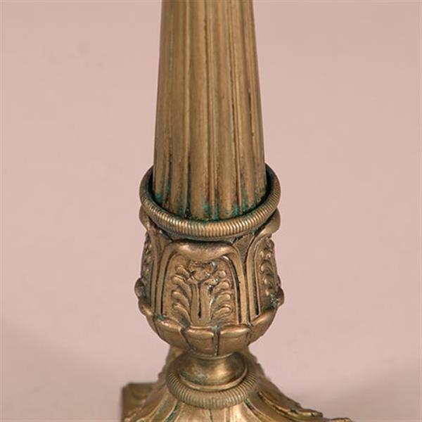 Grote foto antieke kandelaren stel van 2 bronze franse kandelaren charles dix op klauwpoten ca 1810 no.9008 antiek en kunst overige in antiek gebruiksvoorwerpen