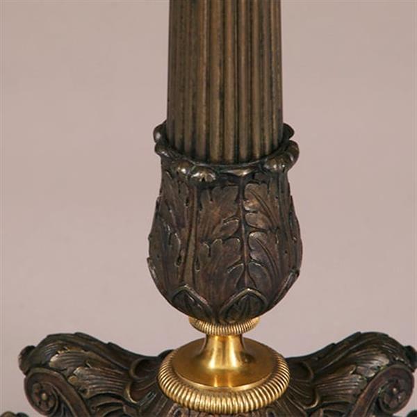 Grote foto antieke kandelaren stel van 2 bronzen deels vergulde kandelaren empire ca 1810 no.900810.g antiek en kunst overige in antiek gebruiksvoorwerpen