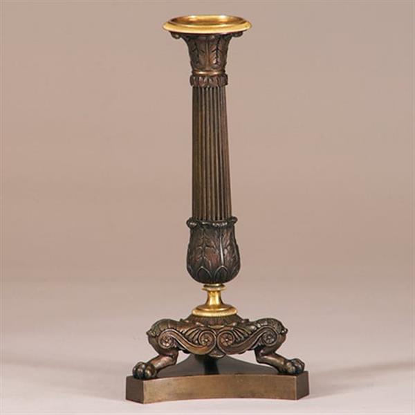 Grote foto antieke kandelaren stel van 2 bronzen deels vergulde kandelaren empire ca 1810 no.900810.g antiek en kunst overige in antiek gebruiksvoorwerpen