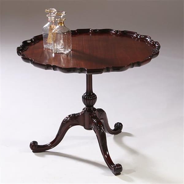 Grote foto antieke bijzettafel wijntafel salontafelhoogte ca. 1870 rond en sterk geschulpt no.792916 antiek en kunst stoelen en banken