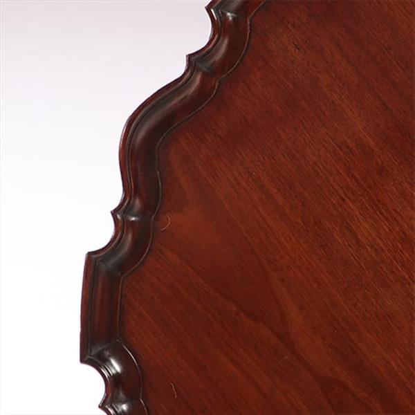 Grote foto antieke bijzettafel wijntafel salontafelhoogte ca. 1870 rond en sterk geschulpt no.792916 antiek en kunst stoelen en banken