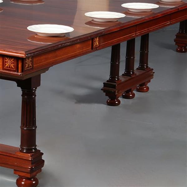 Grote foto zeer lange tafel voor 18 personen ca 1880 historisme no.862495 antiek en kunst stoelen en banken