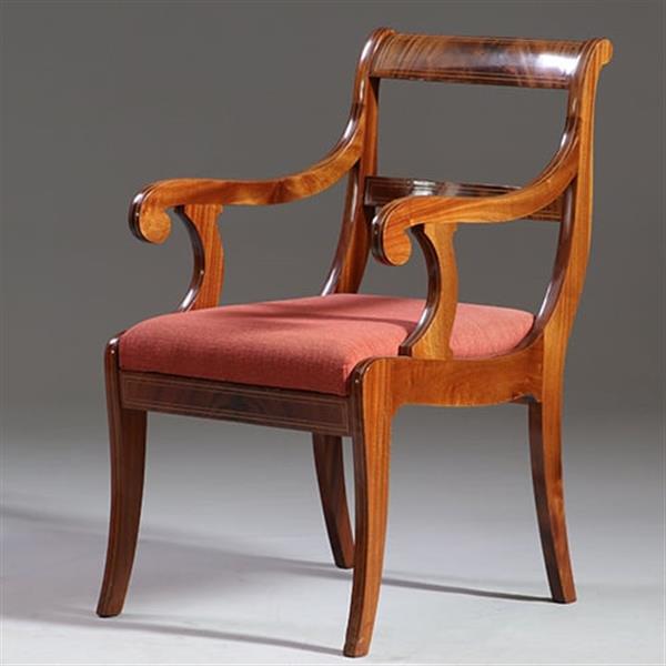 Grote foto 8 antieke stoelen nieuwe stof naar keus frankrijk ca 1925 mahonie 2 met armeuningen no.911830 antiek en kunst stoelen en banken