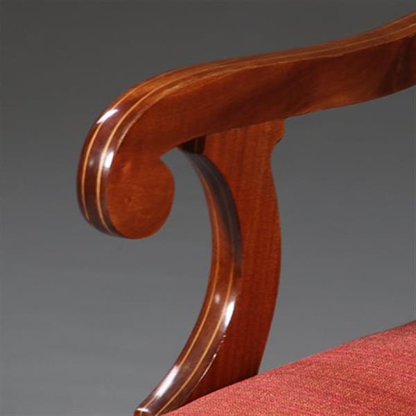 Grote foto 8 antieke stoelen nieuwe stof naar keus frankrijk ca 1925 mahonie 2 met armeuningen no.911830 antiek en kunst stoelen en banken