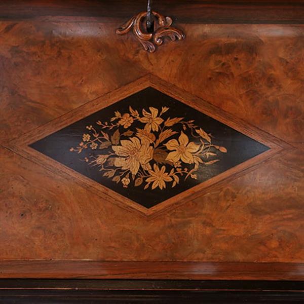Grote foto prachtig ingelegde hollandse willem iii dames secretaire ca 1870 wortelnoten met zwart no.931135 antiek en kunst overige in antiek gebruiksvoorwerpen