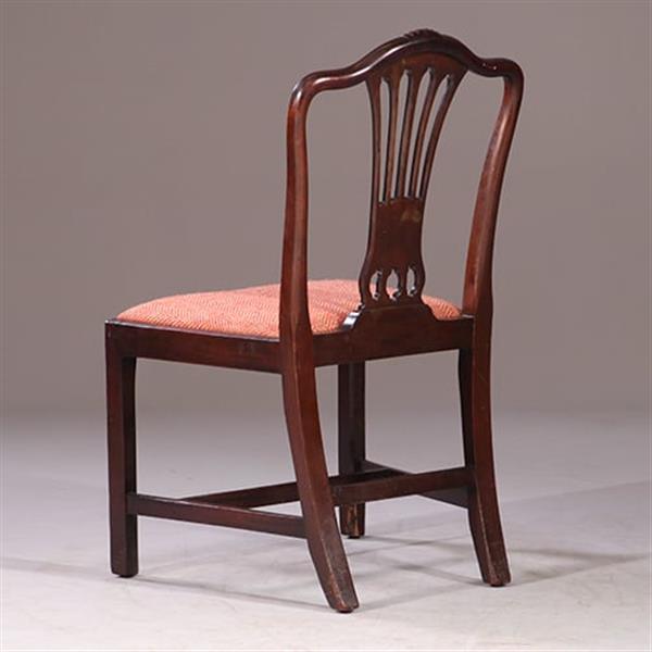 Grote foto 8 eetkamerstoelen met nieuwe bekleding naar wens 2 met armleuningen ca 1890 no.931160 antiek en kunst stoelen en banken