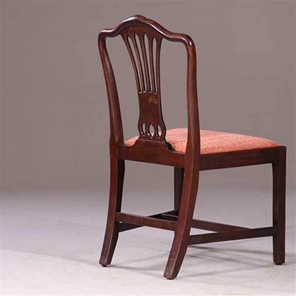 Grote foto 8 eetkamerstoelen met nieuwe bekleding naar wens 2 met armleuningen ca 1890 no.931160 antiek en kunst stoelen en banken