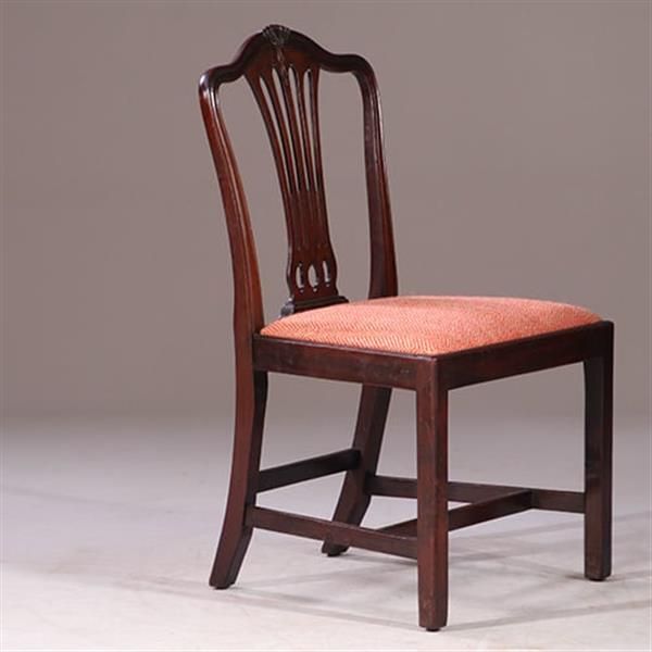 Grote foto 8 eetkamerstoelen met nieuwe bekleding naar wens 2 met armleuningen ca 1890 no.931160 antiek en kunst stoelen en banken