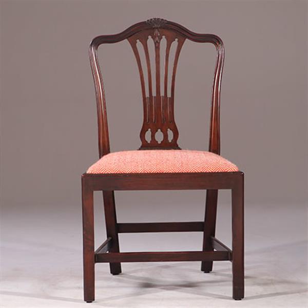 Grote foto 8 eetkamerstoelen met nieuwe bekleding naar wens 2 met armleuningen ca 1890 no.931160 antiek en kunst stoelen en banken