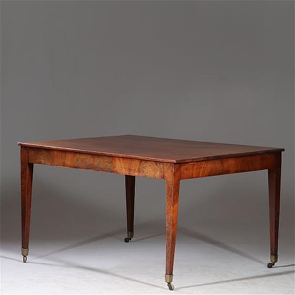 Grote foto louis seize werktafel op strakke tapse poten bloemmahonie randen ca 1800 no.932635 antiek en kunst stoelen en banken