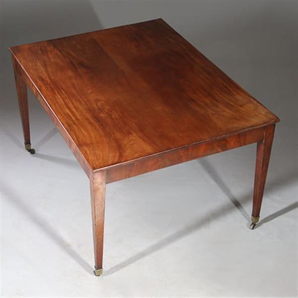 Grote foto louis seize werktafel op strakke tapse poten bloemmahonie randen ca 1800 no.932635 antiek en kunst stoelen en banken